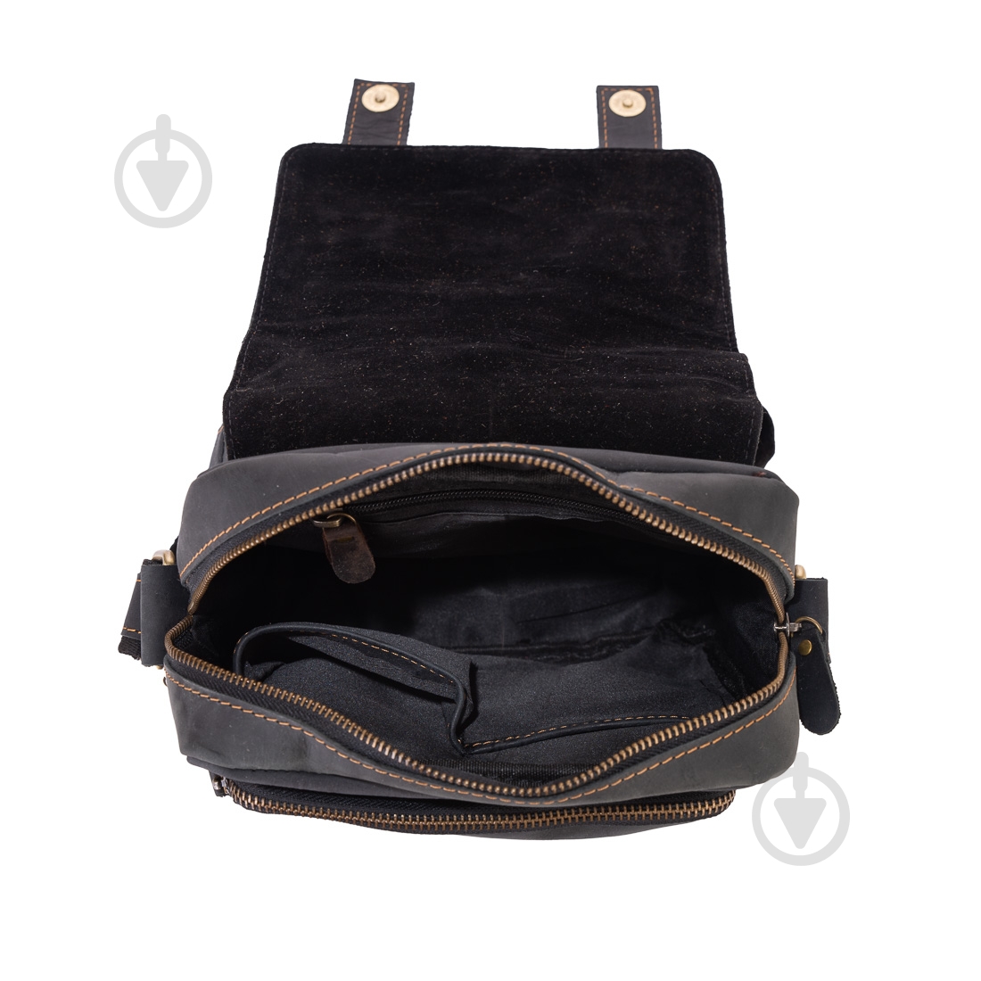 Сумка чоловіча через плече Tiding Bag T1172A чорний - фото 3 Сумка чоловіча через плече Tiding Bag T1172A чорний - фото 3