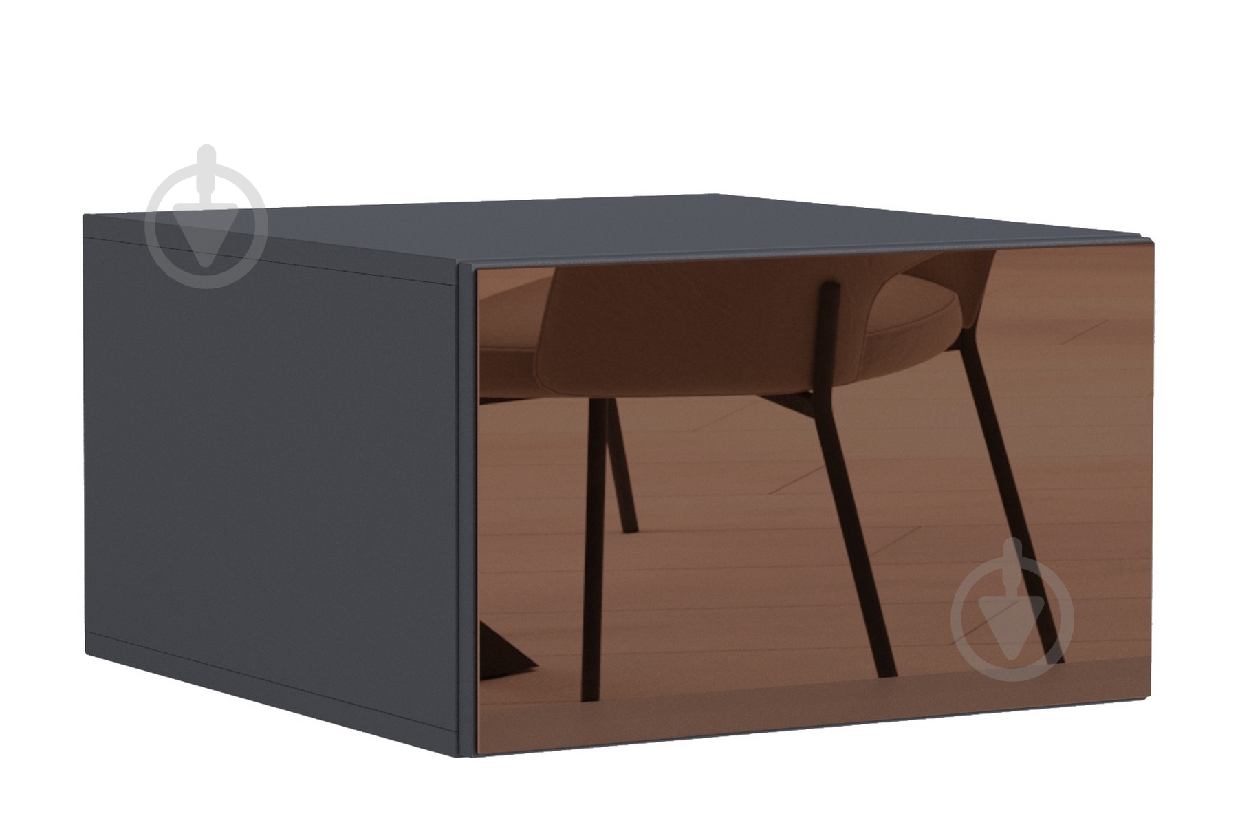 Полка Luxe Studio Noir 1-дв 300х400х583 мм антрацит (МЛ000139307A) - фото 1 Полка Luxe Studio Noir 1-дв 300х400х583 мм антрацит (МЛ000139307A) - фото 1