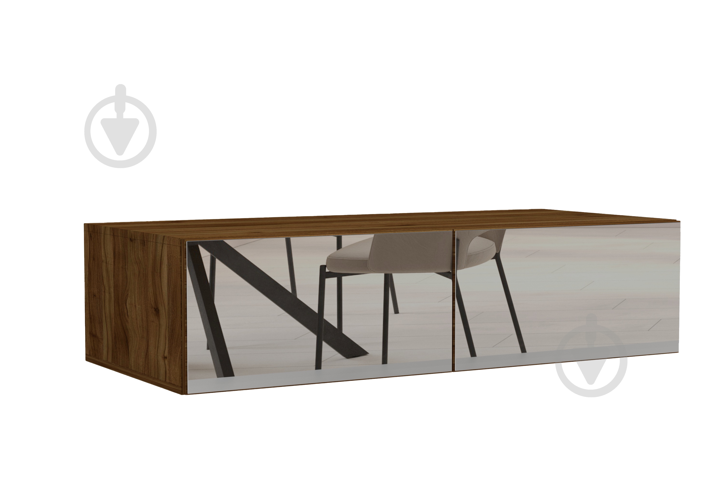 Полка Luxe Studio Noir 2-дв 300х1000х583 мм орех (МЛ000139310G) - фото 1 Полка Luxe Studio Noir 2-дв 300х1000х583 мм орех (МЛ000139310G) - фото 1