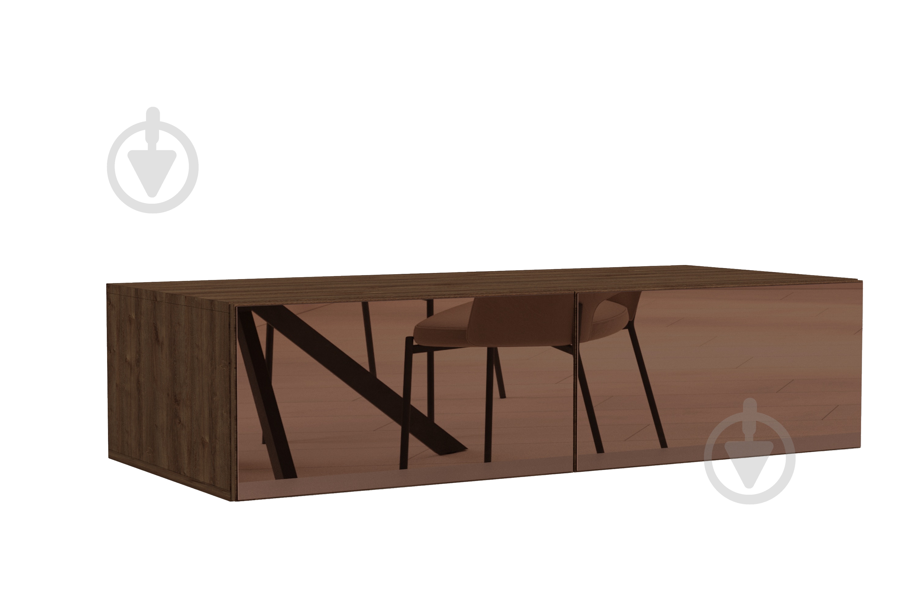 Полка Luxe Studio Noir 2-дв 300х1000х583 мм дуб (МЛ000139310D) - фото 1 Полка Luxe Studio Noir 2-дв 300х1000х583 мм дуб (МЛ000139310D) - фото 1