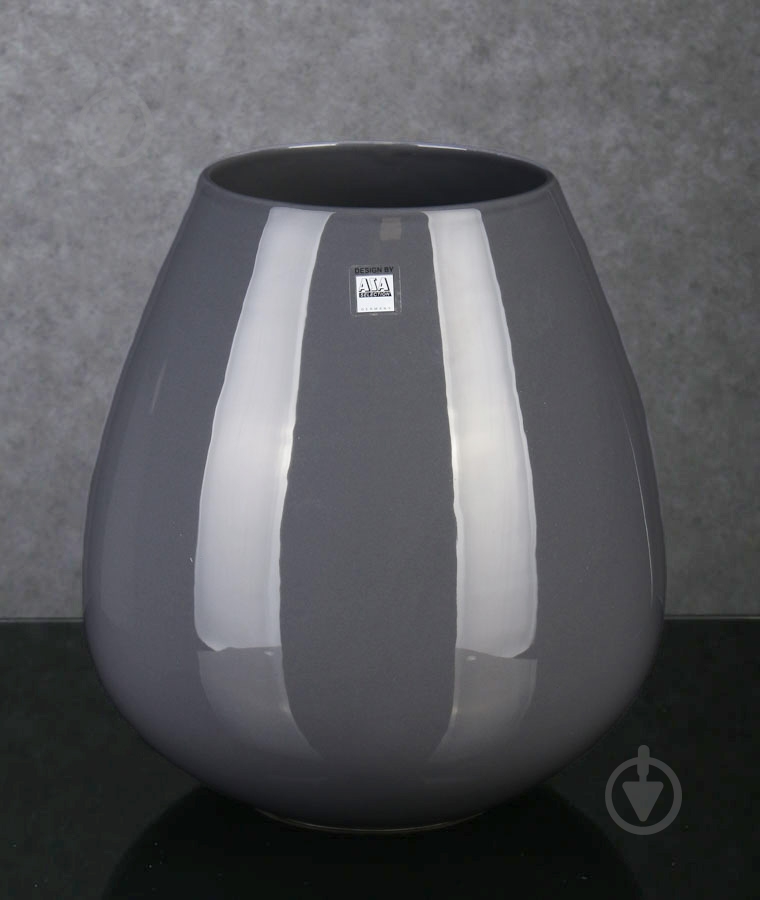 Ваза керамическая Ease XL 32х28 см 32 см антрацит - фото 1