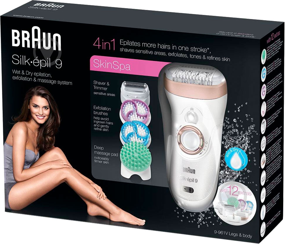 Эпилятор Braun Silk-epil 9 9-961V Gift Edition - фото 6 Эпилятор Braun Silk-epil 9 9-961V Gift Edition - фото 6