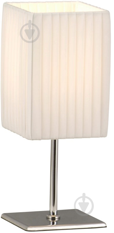 Настольная лампа декоративная Globo Bailey 1x40 Вт E14 хром 24660 - фото 1 Настольная лампа декоративная Globo Bailey 1x40 Вт E14 хром 24660 - фото 1