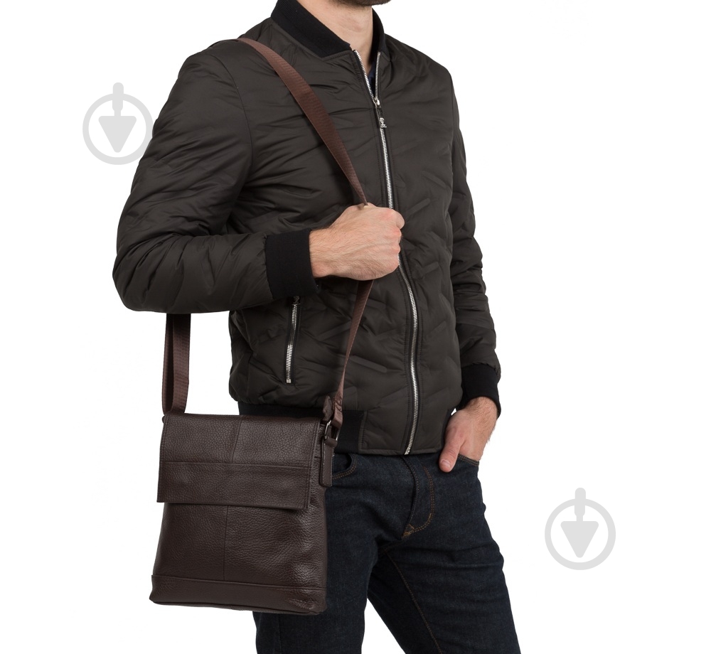 Сумка-мессенджер мужская Tiding Bag M38-8136C коричневый - фото 5