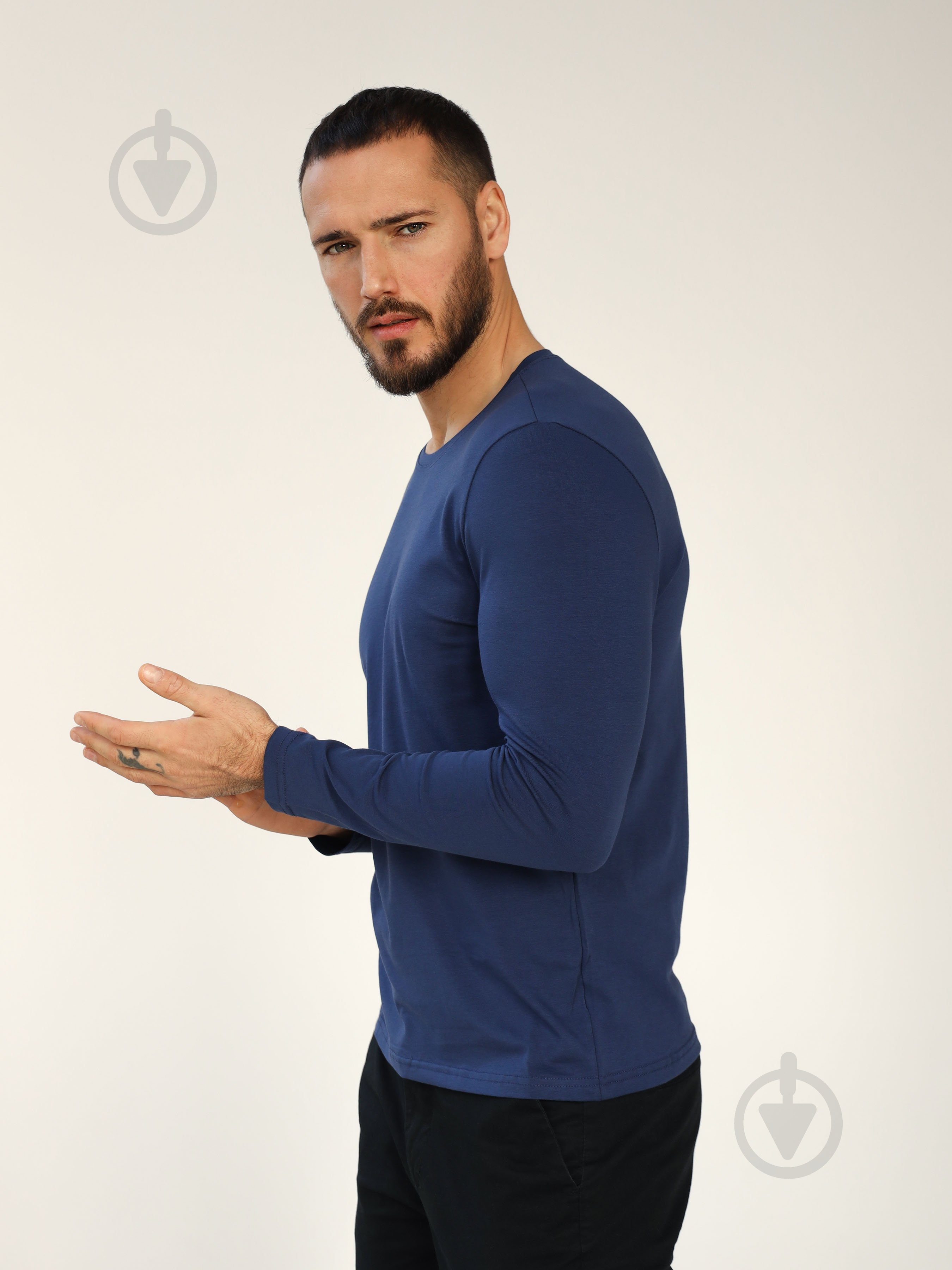 Лонгслив German Volf 23116 р.M синий - фото 2 Лонгслив German Volf 23116 р.M синий - фото 2