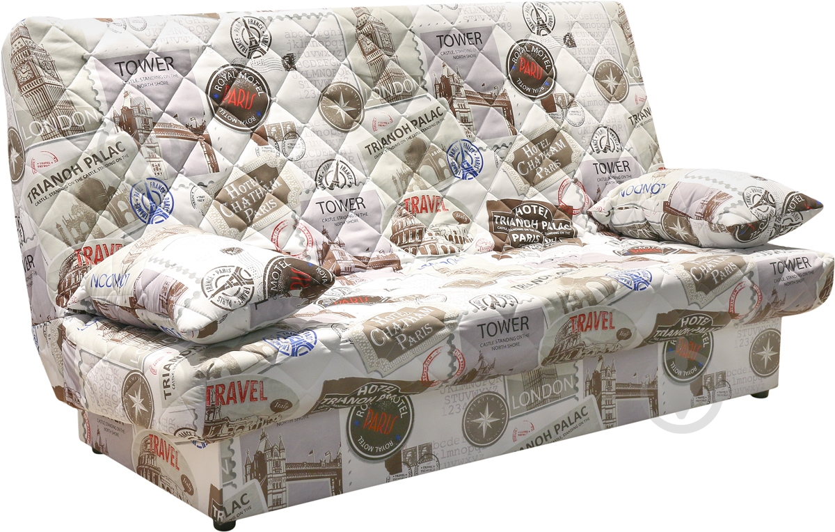 Диван прямой AMF Ньюс + пуф в подарок разноцветный 1930x950x950 мм - фото 3