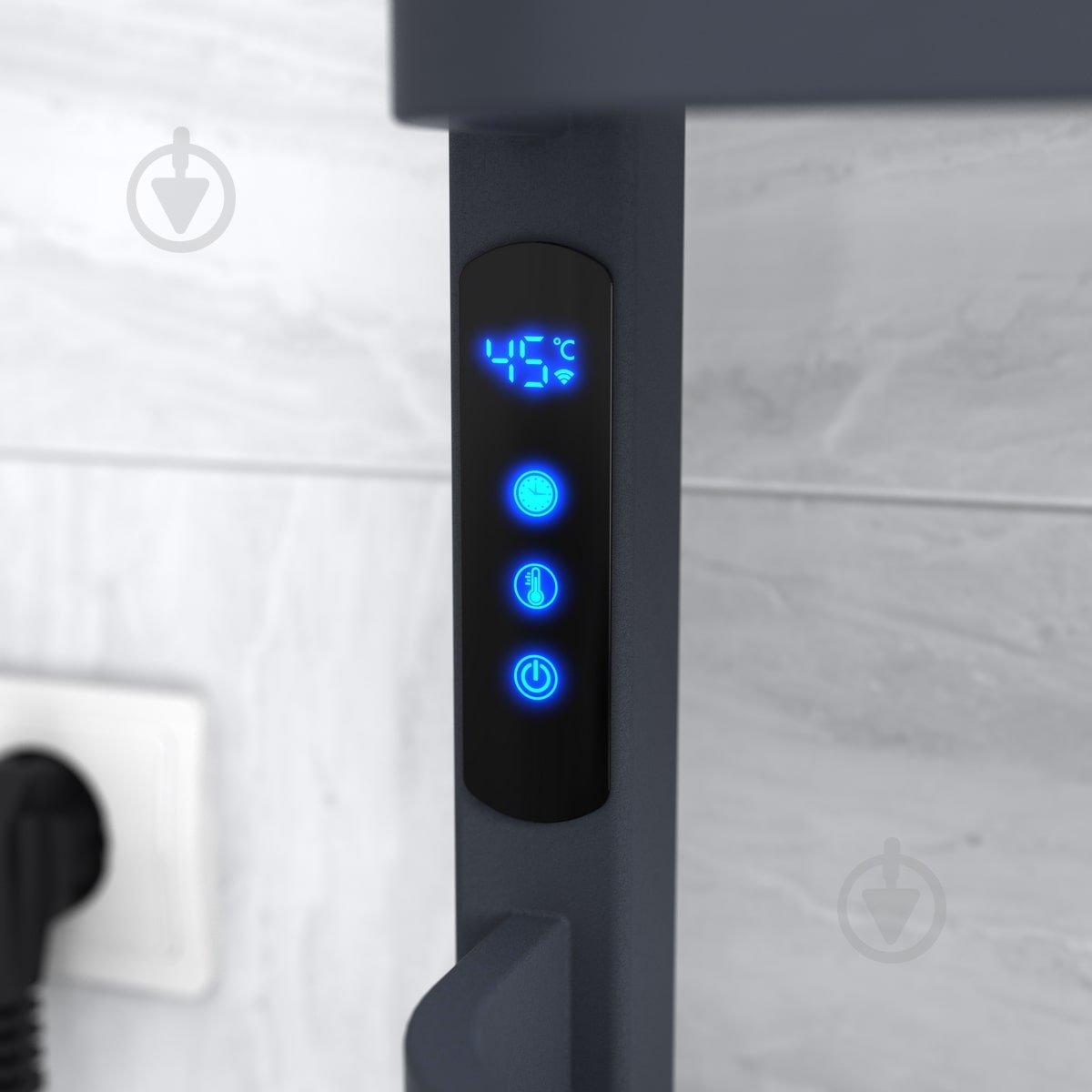 Рушникосушарка електрична Rhein Texas S12 370 х 1000 E L Graphite 200W Wi-Fi - фото 5