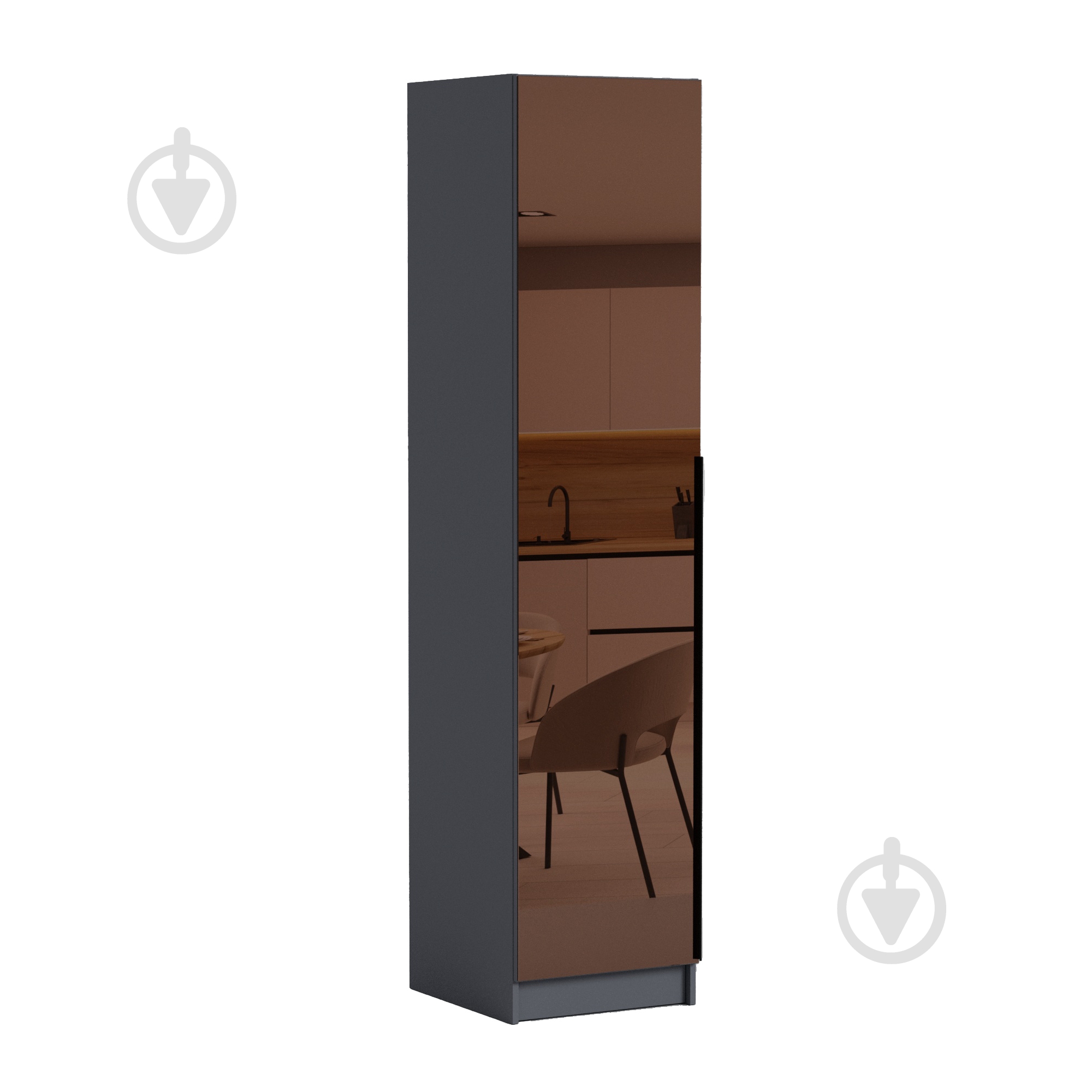 Пенал Luxe Studio Noir №2 2200х400х583 мм антрацит (МЛ000139347A) - фото 1 Пенал Luxe Studio Noir №2 2200х400х583 мм антрацит (МЛ000139347A) - фото 1