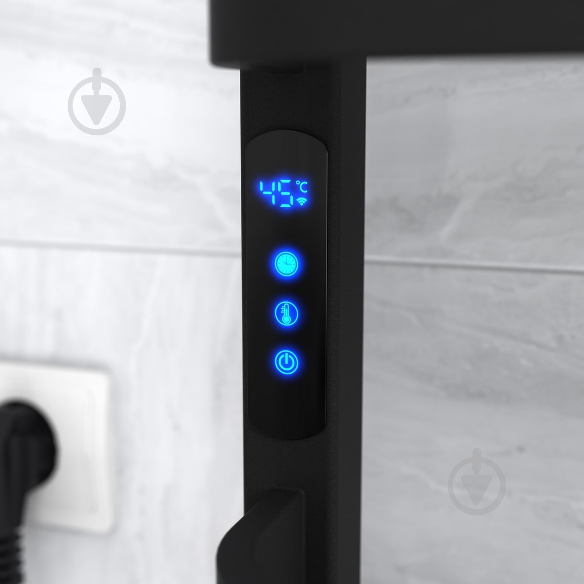 Рушникосушарка електрична Rhein Texas S12 370 х 1000 E L PE/MAT RAL9005 200W Wi-Fi - фото 5