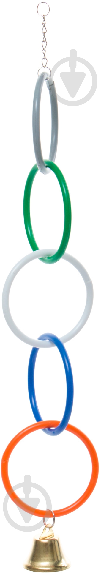 Игрушка для птиц Природа Кольца олимпийка 25 см 17733 разноцветный - фото 1