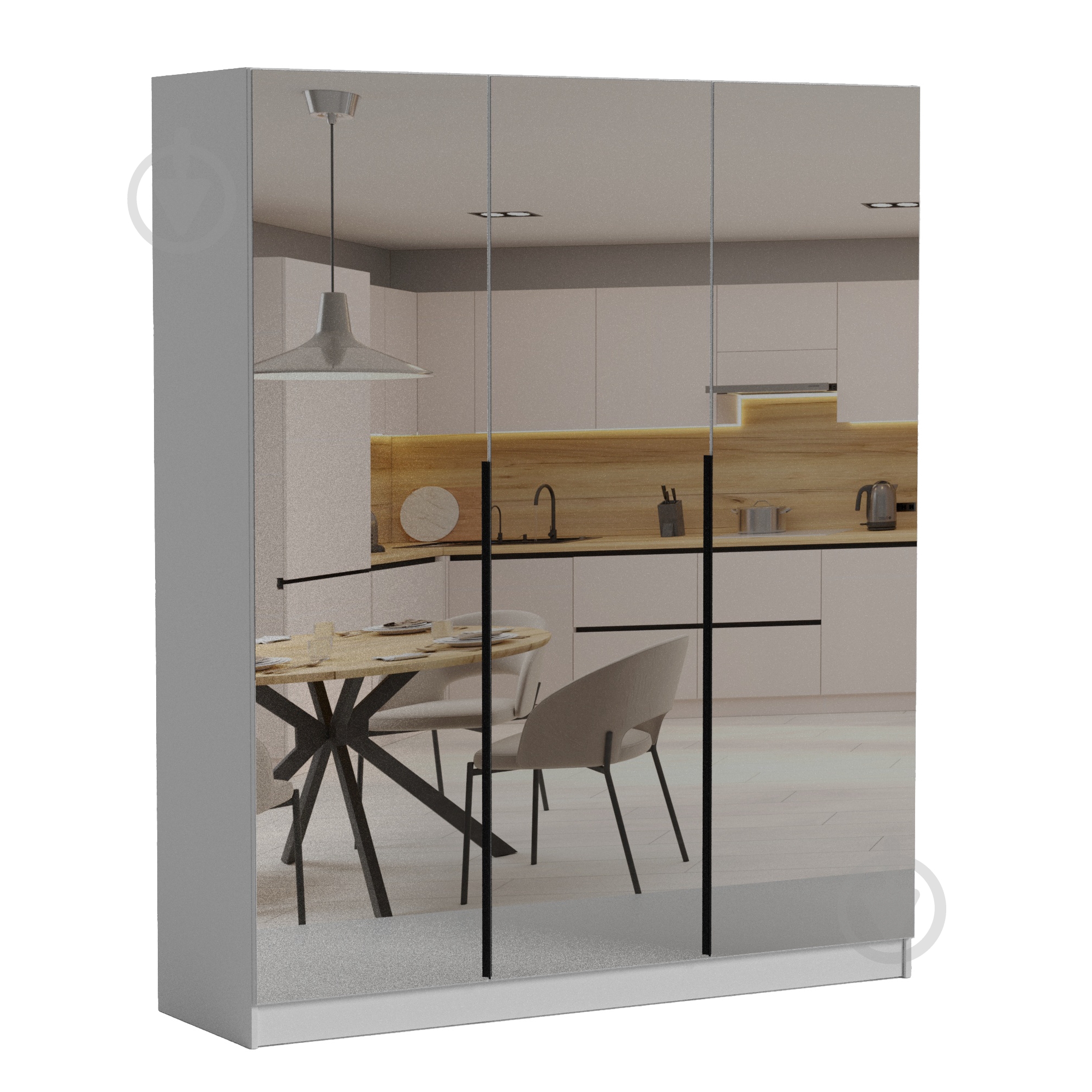 Шкаф Luxe Studio Noir 1500 2200х1500х583 мм белый (МЛ000139357W) - фото 1 Шкаф Luxe Studio Noir 1500 2200х1500х583 мм белый (МЛ000139357W) - фото 1