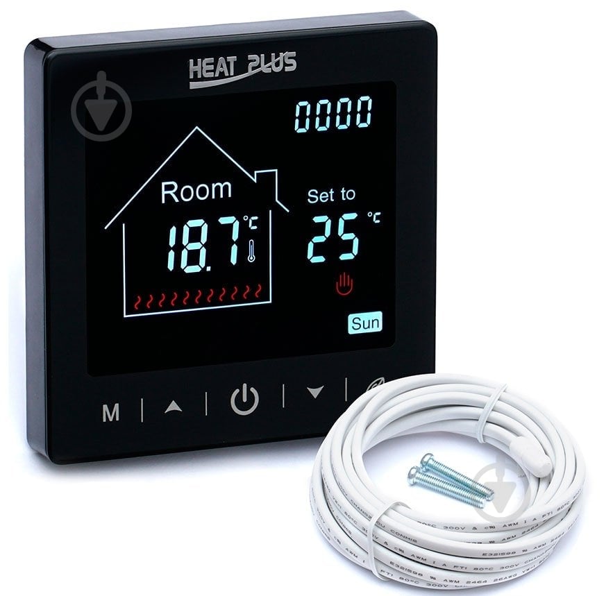Терморегулятор Heat Plus M2-1.716 B WI-FI - фото 2 Терморегулятор Heat Plus M2-1.716 B WI-FI - фото 2
