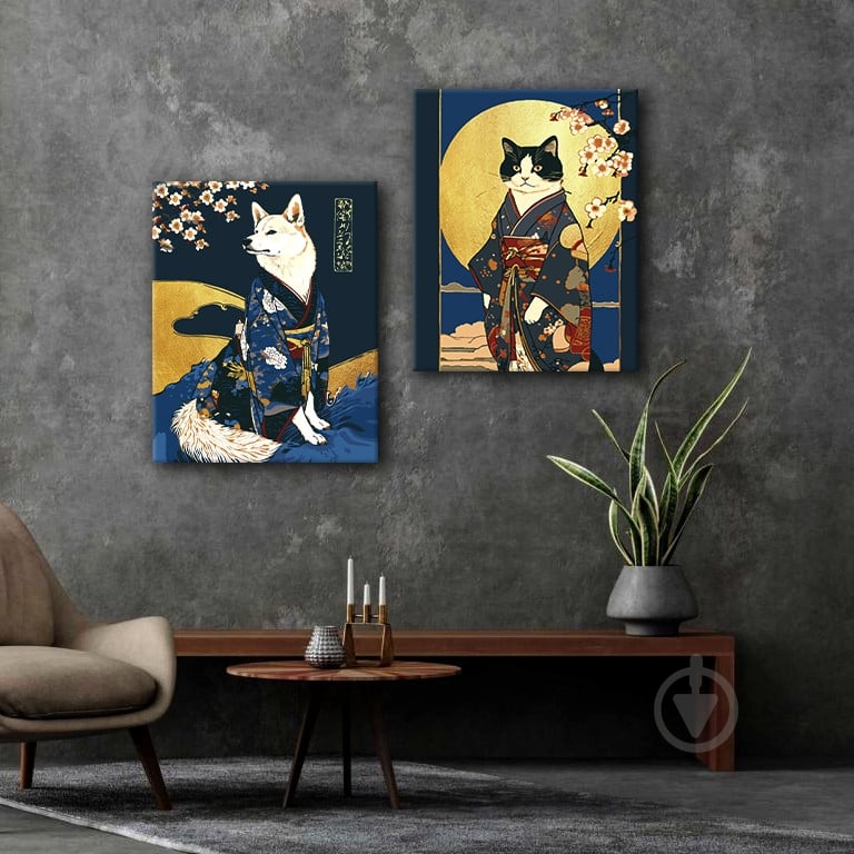 Набор для росписи по номерам Riviera Blanca Японская гравюра 40x50 см 2 шт. ITR-117 - фото 1 Набор для росписи по номерам Riviera Blanca Японская гравюра 40x50 см 2 шт. ITR-117 - фото 1