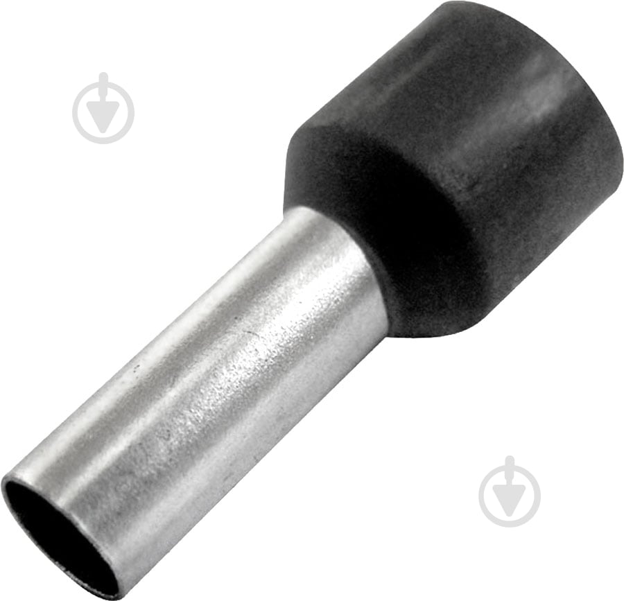 Наконечник втулковий E.NEXT e.terminal.stand.e1008.black ізольований 1,0 кв.мм 100 шт. S3036017 чорний - фото 1