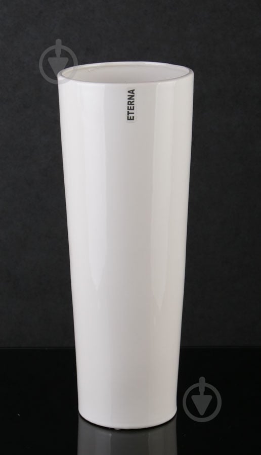Ваза керамическая Eterna 13х13х38 см 38 см белая - фото 1 Ваза керамическая Eterna 13х13х38 см 38 см белая - фото 1