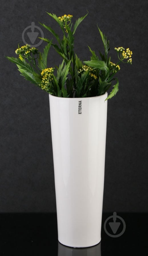 Ваза керамическая Eterna 13х13х38 см 38 см белая - фото 2 Ваза керамическая Eterna 13х13х38 см 38 см белая - фото 2