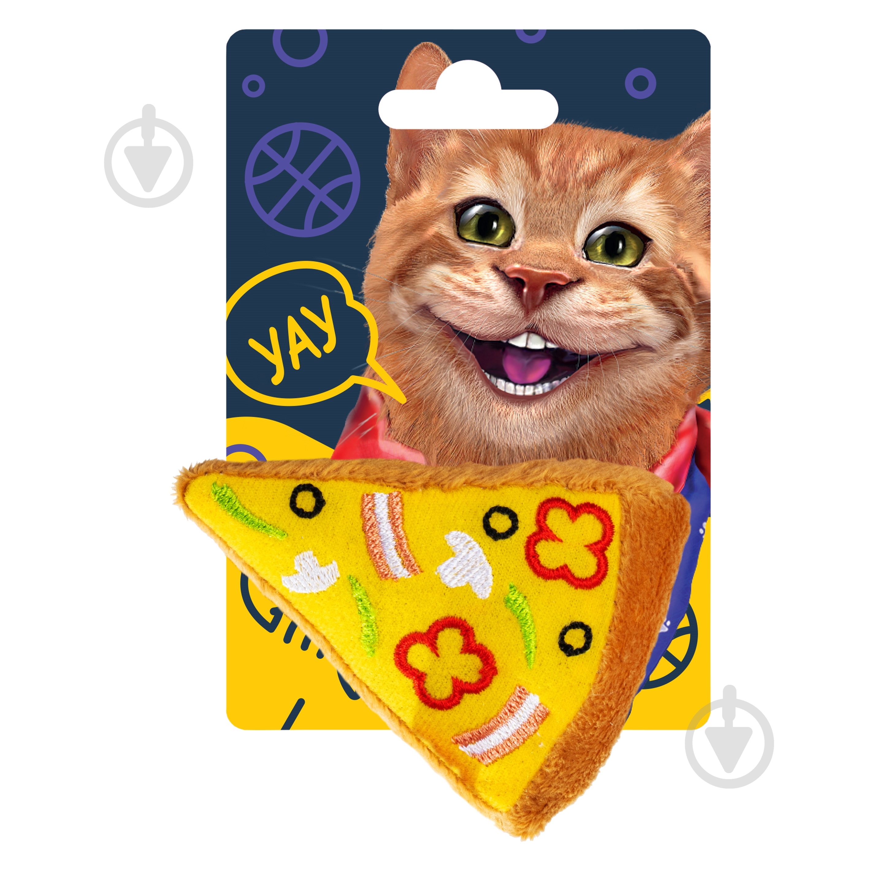 Іграшка для котів DGT-PETS Піца різнокольоровий (CAT8) - фото 1