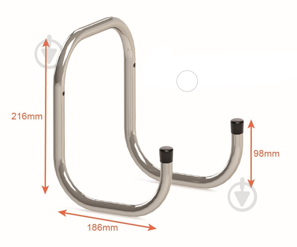 Крючок двойной 16х186 мм - фото 2 Крючок двойной 16х186 мм - фото 2