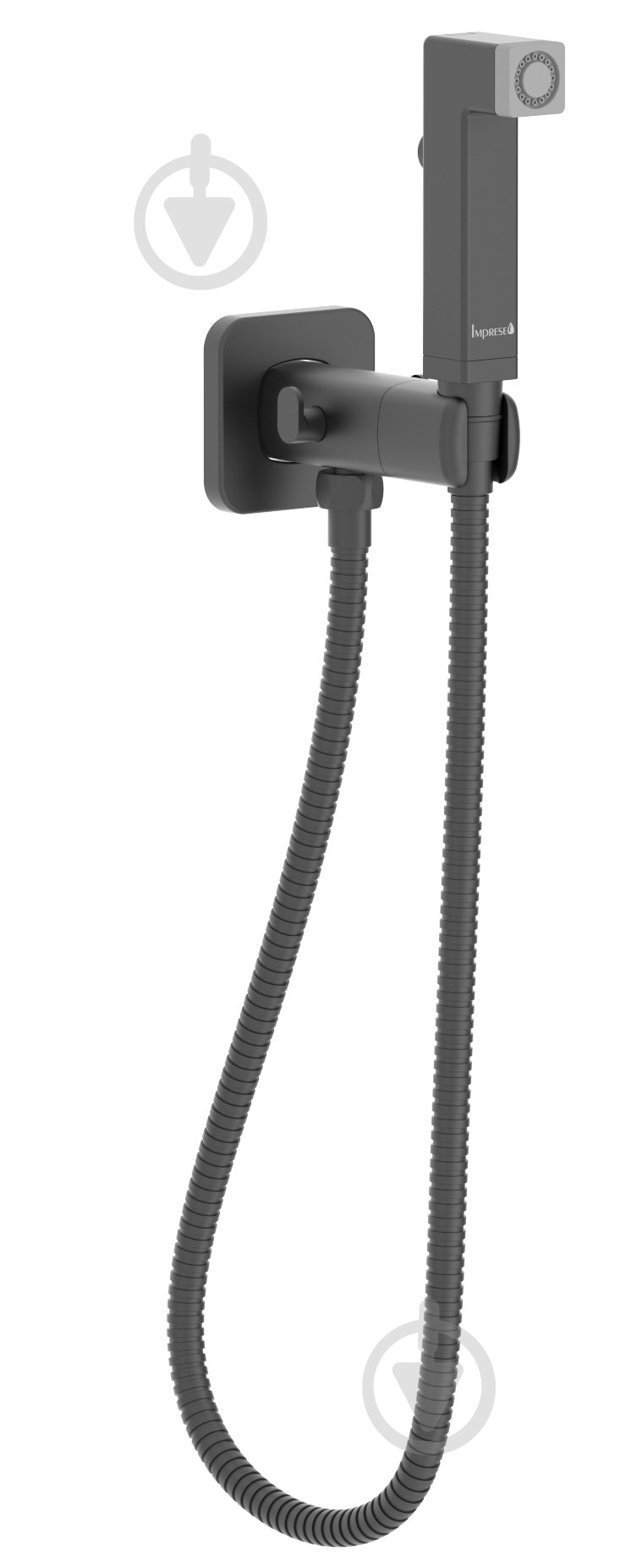 Гігієнічний душ Imprese BRUSNICE прихованого монтажу, чорний матовий - фото 1 Гігієнічний душ Imprese BRUSNICE прихованого монтажу, чорний матовий - фото 1