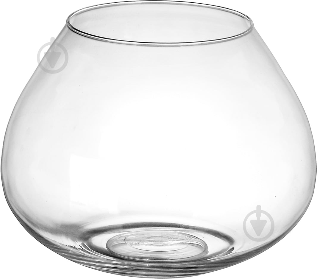 Ваза скляна Wrzesniak Glassworks Капля 21х16.5 см 21 см прозора 17-7127M - фото 1