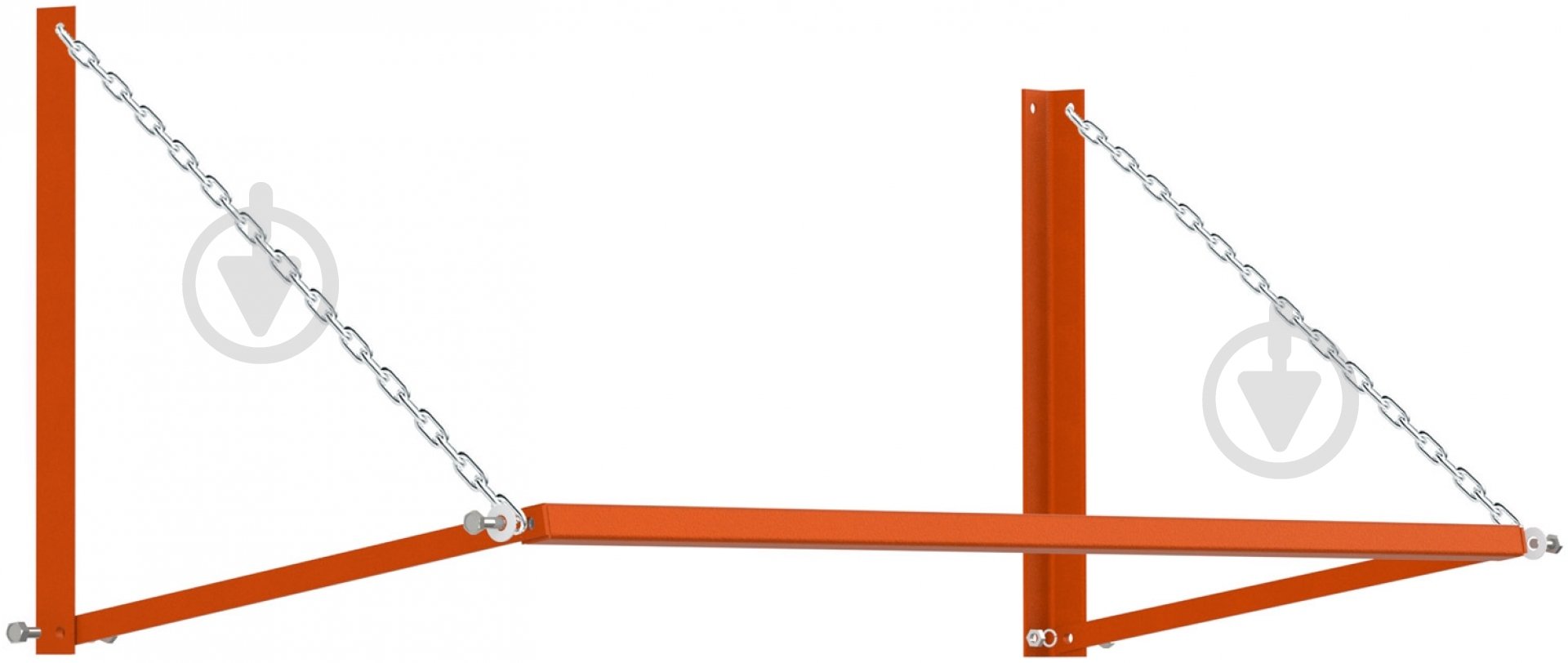 Стелаж для зберігання шин і коліс 500x1200x590 мм Kolchuga помаранчевий зі сріблястим - фото 2