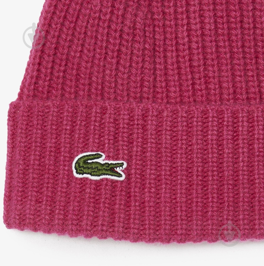Шапка Lacoste RB0805-SQI р.OS красный - фото 2