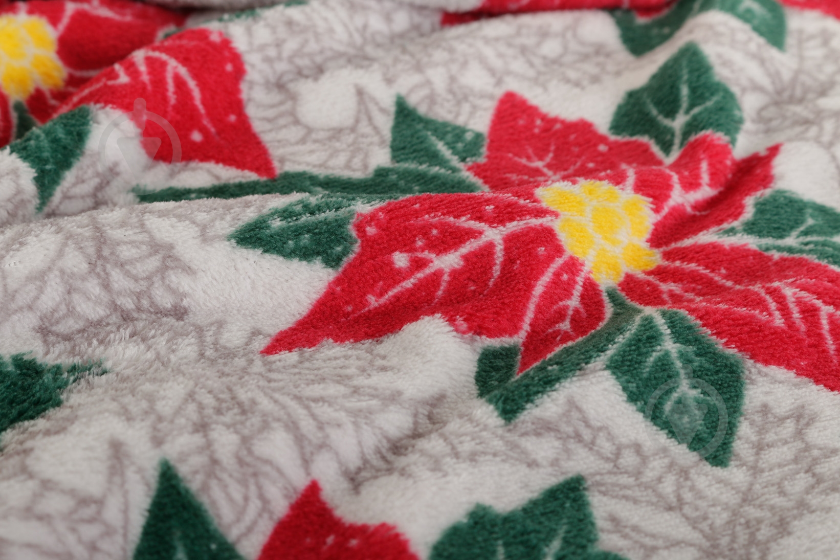 Плед Basic NY Flowers 150x190 см серый с рисунком La Nuit - фото 4