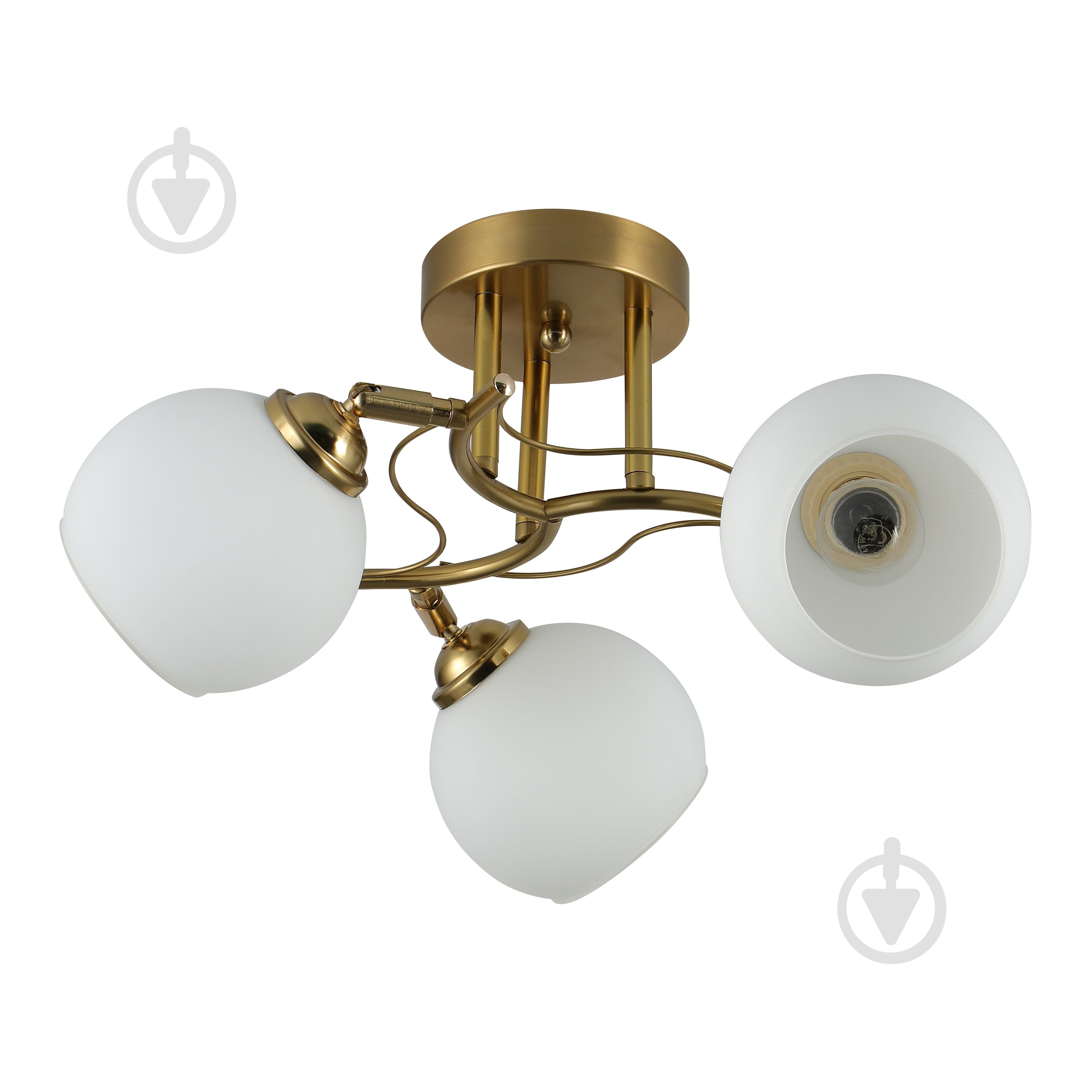Люстра Miorro Vittoria 450х230 мм 3x40 Вт E27 мідь 51-311-015 - фото 2