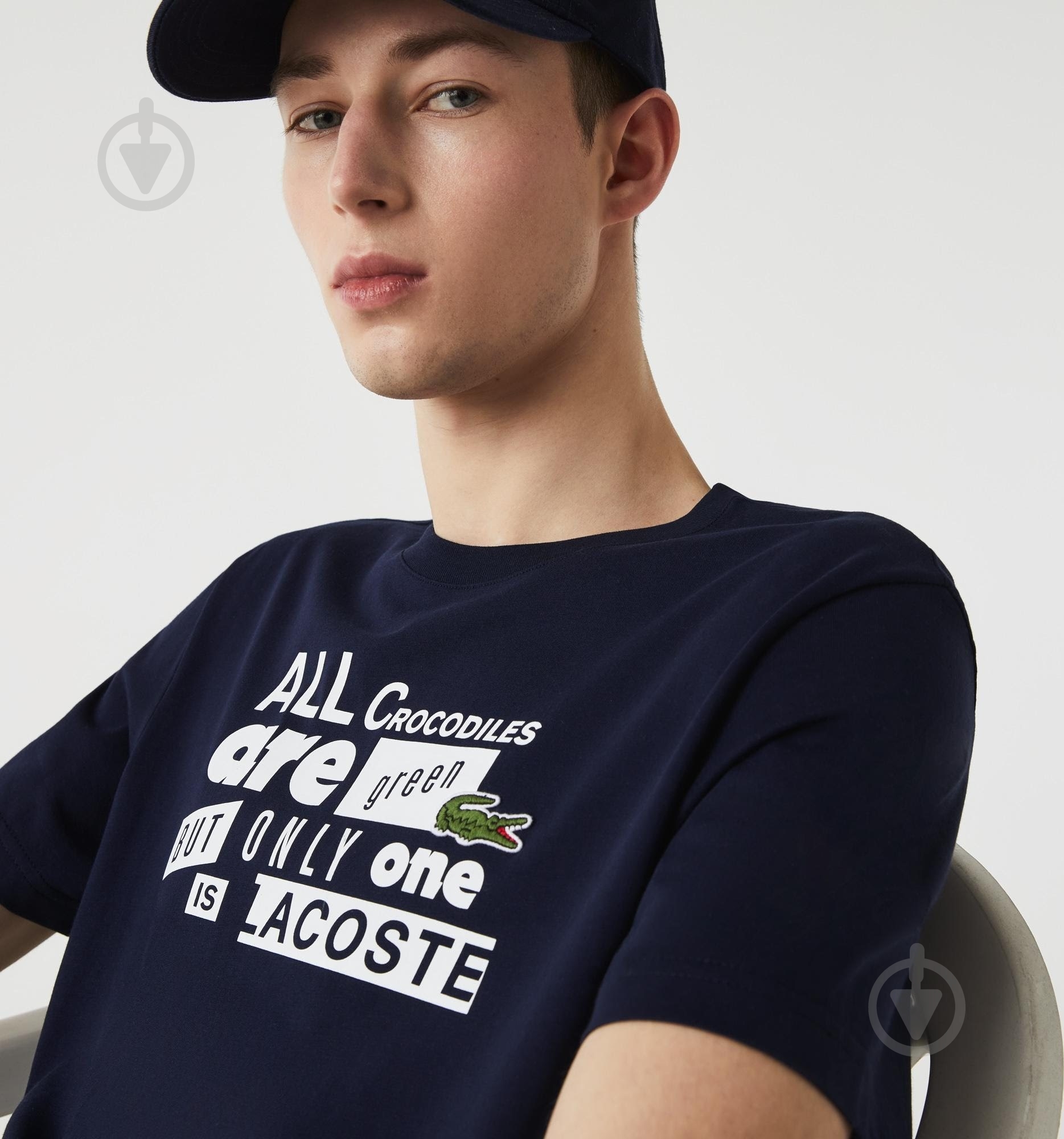 Футболка Lacoste TH1211-166 р.р.2 синий - фото 1