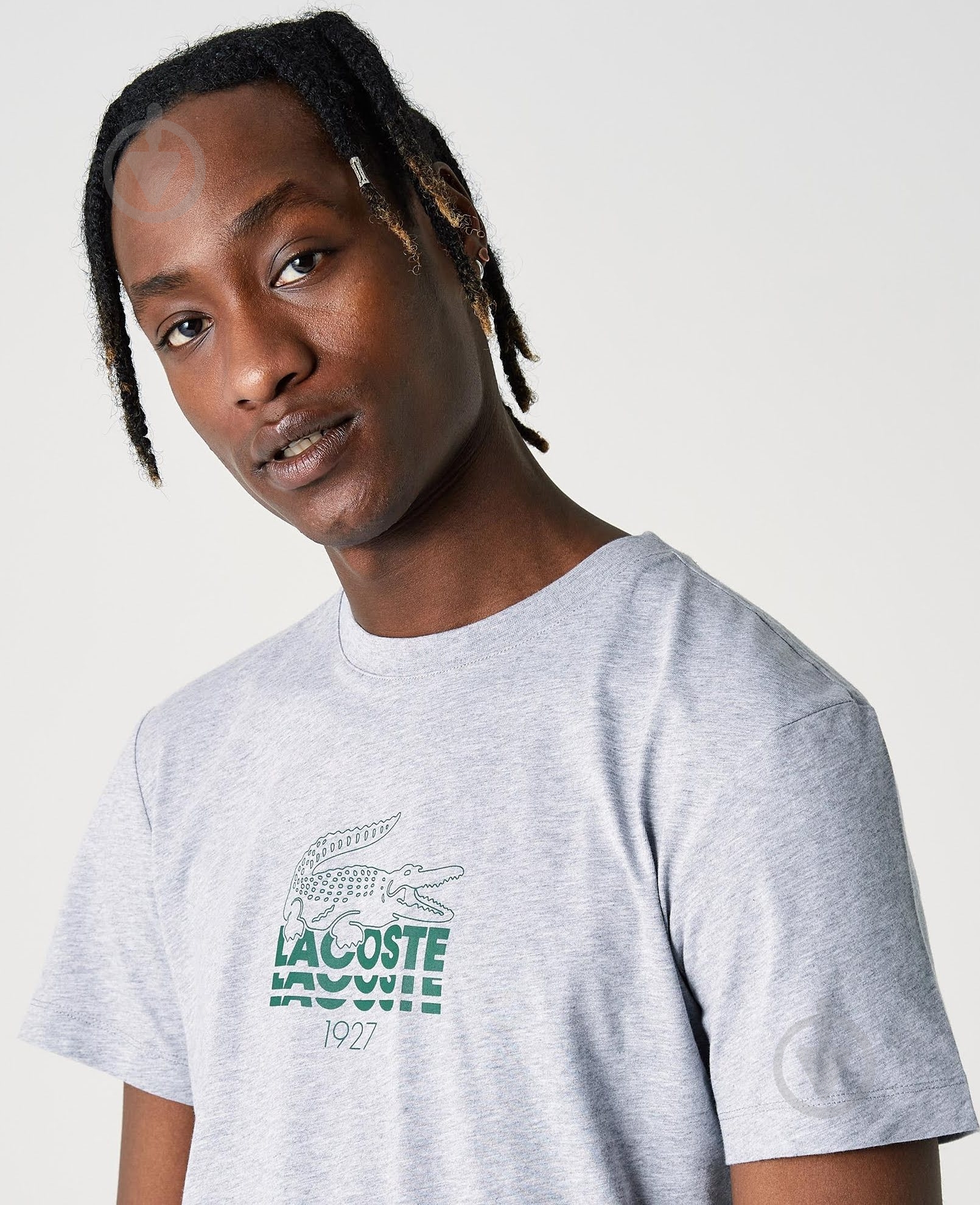 Футболка Lacoste TH1228-CCA р.р.2 серый - фото 4 Футболка Lacoste TH1228-CCA р.р.2 серый - фото 4