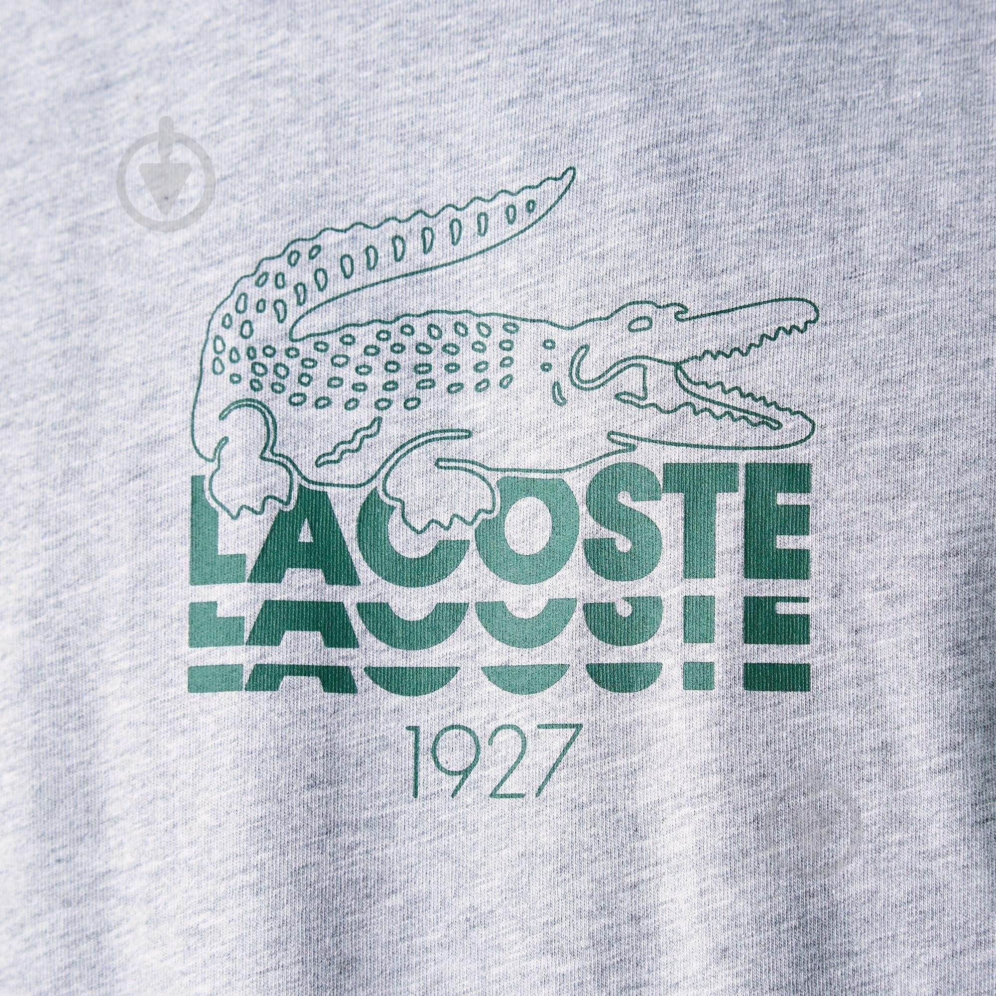 Футболка Lacoste TH1228-CCA р.р.2 серый - фото 6 Футболка Lacoste TH1228-CCA р.р.2 серый - фото 6