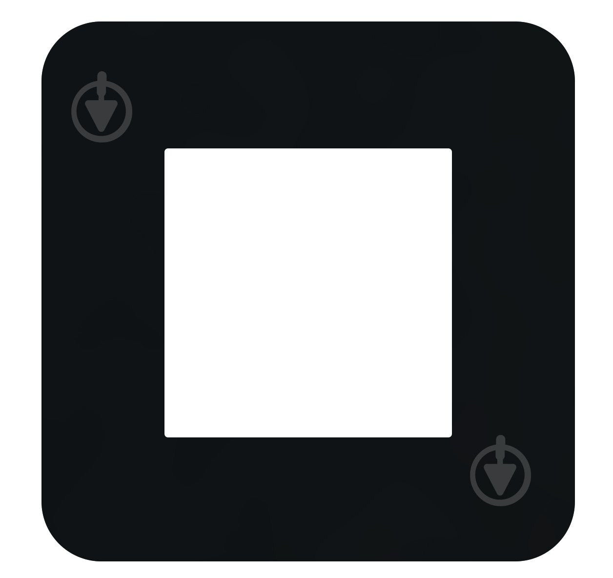 Рамка одномісна Efapel Latina чорний матовий 42910 TPM - фото 1