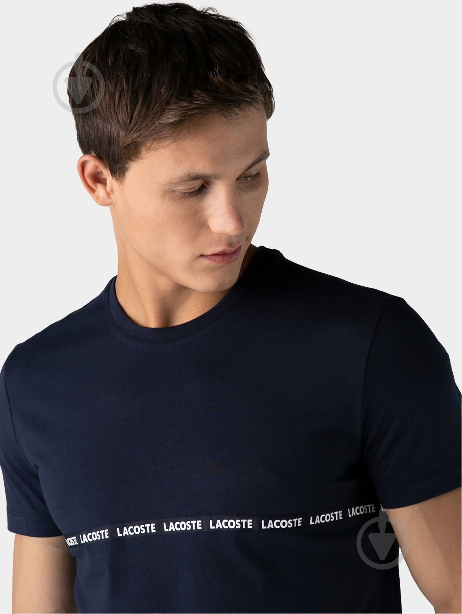 Футболка Lacoste TH2216-16L р.р.2 синий - фото 4