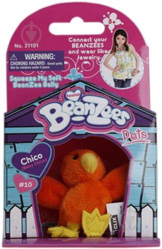 Мягкая игрушка BeanZees Цыпленок 5 см разноцветный 31101 - фото 1