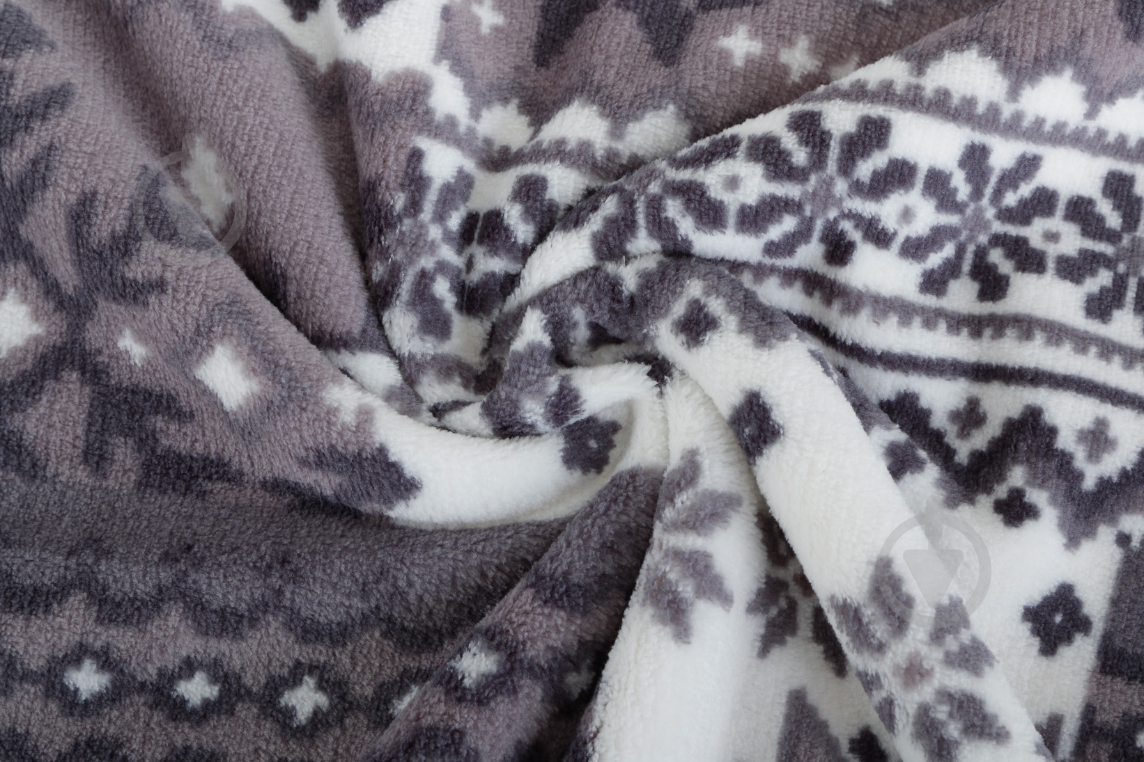 Плед Basic NY Snow-Flakes 150x190 см серый La Nuit - фото 2 Плед Basic NY Snow-Flakes 150x190 см серый La Nuit - фото 2