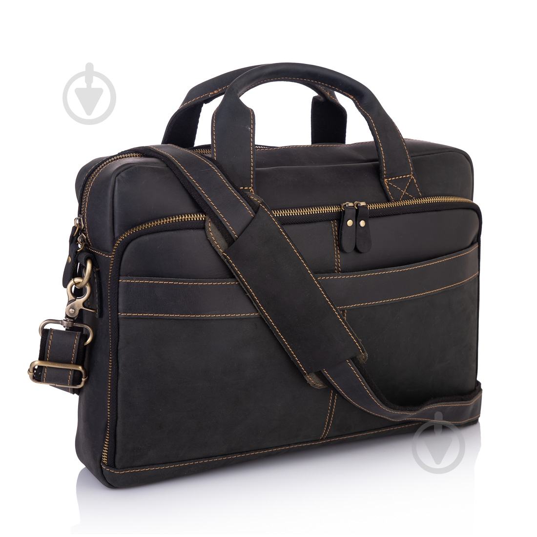 Сумка мужская для ноутбука Tiding Bag t0033A черный - фото 1 Сумка мужская для ноутбука Tiding Bag t0033A черный - фото 1
