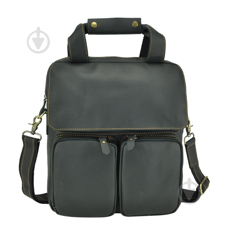 Сумка чоловіча через плече Tiding Bag t1072A чорний - фото 3 Сумка чоловіча через плече Tiding Bag t1072A чорний - фото 3