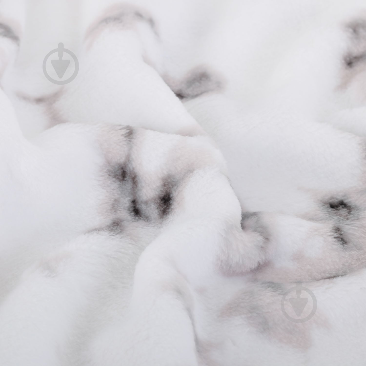 Плед Flannel Plush White Marble 160x200 см білий La Nuit - фото 2 Плед Flannel Plush White Marble 160x200 см білий La Nuit - фото 2