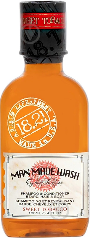 Гель-шампунь 18.21 MAN MADE Sweet Tobacco 100 мл - фото 1 Гель-шампунь 18.21 MAN MADE Sweet Tobacco 100 мл - фото 1