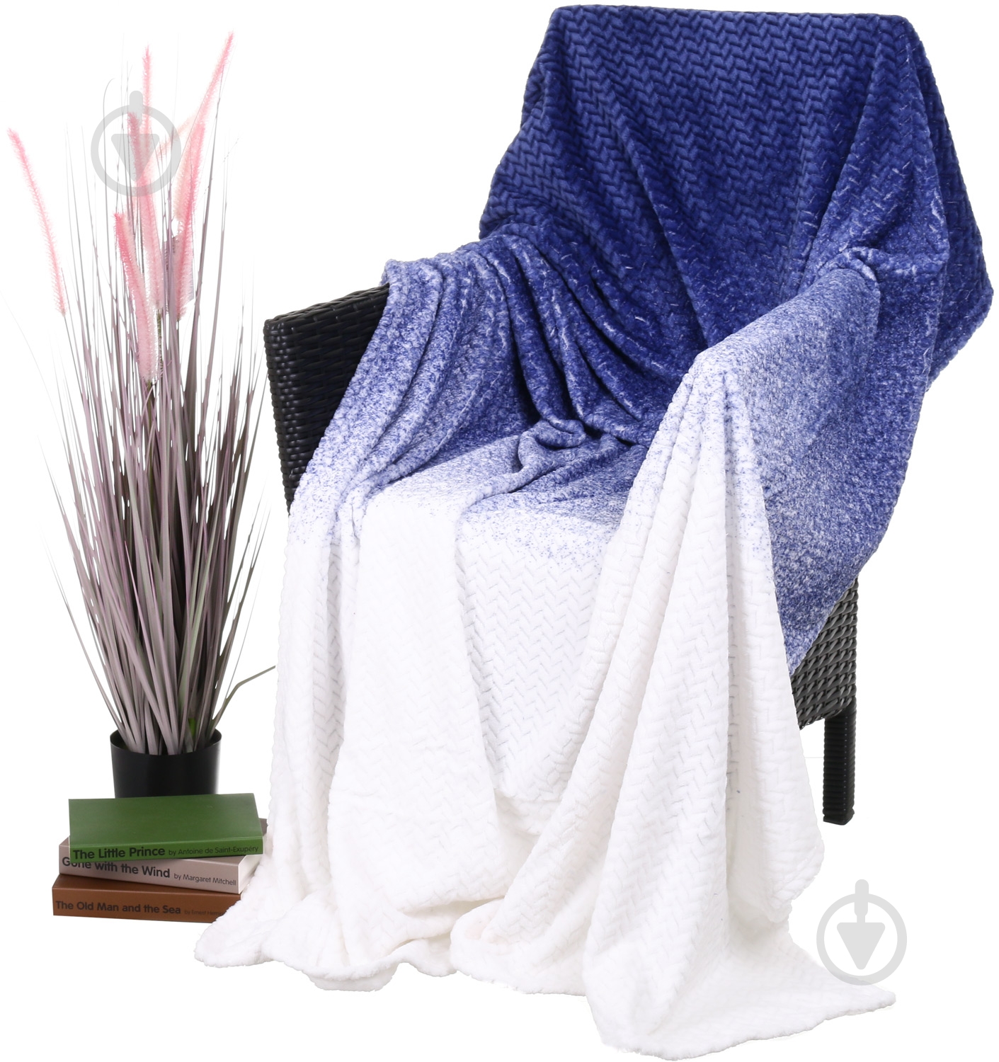 Плед Flannel Plush 200x220 см синий La Nuit - фото 1