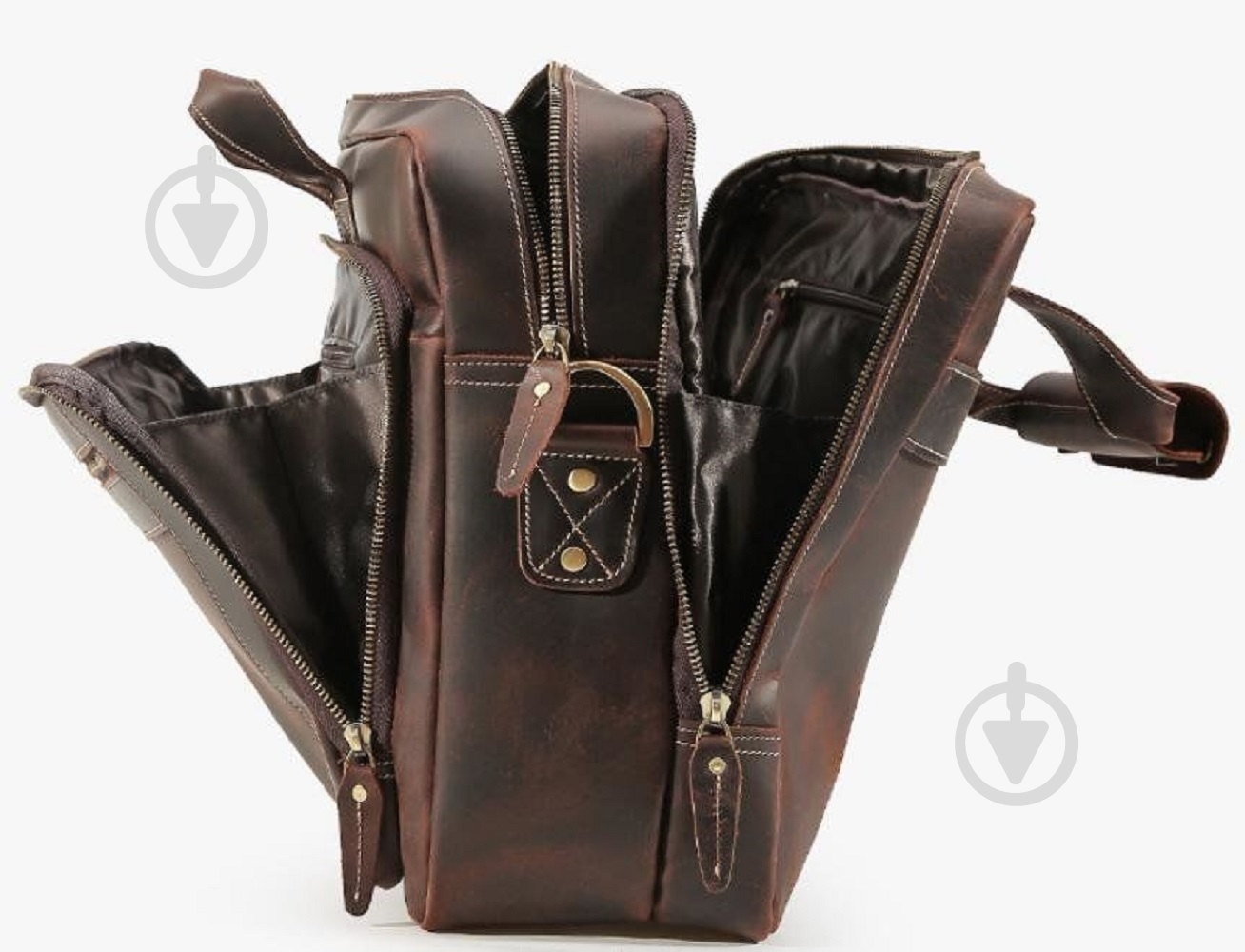 Сумка мужская для документов Tiding Bag 7367R коричневый - фото 4