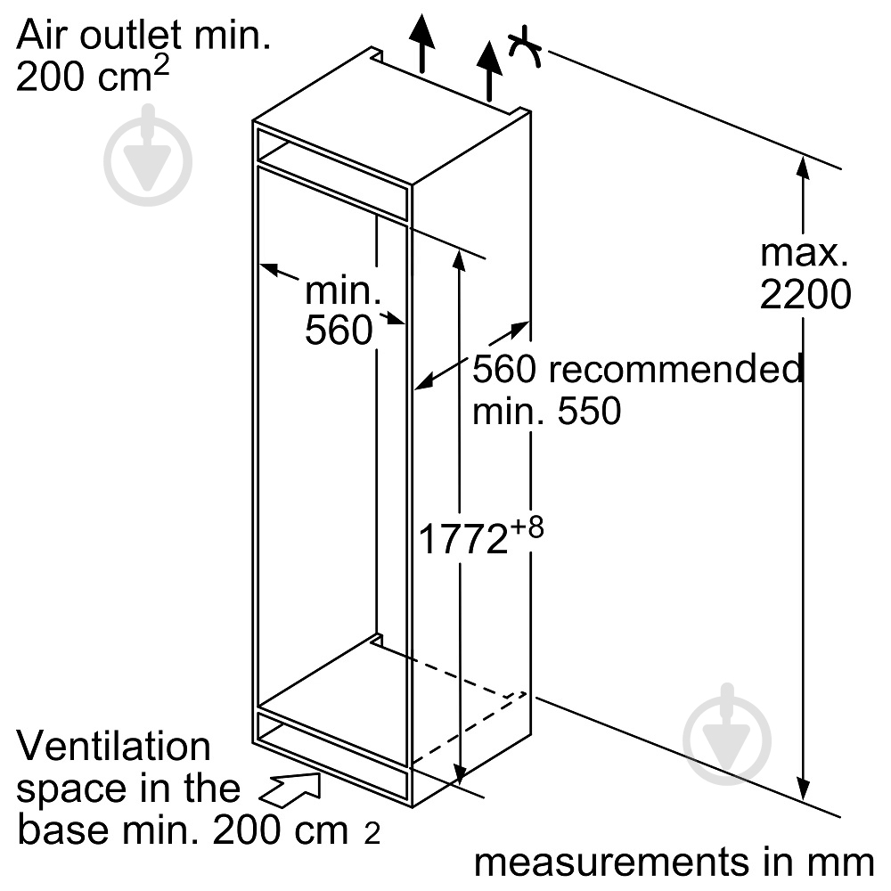 Встраиваемый холодильник Bosch KIS86AFE0 - фото 6