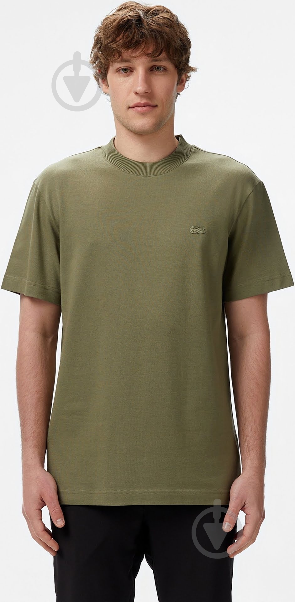 Футболка Lacoste TH0541-BMY р.р.3 хаки - фото 1