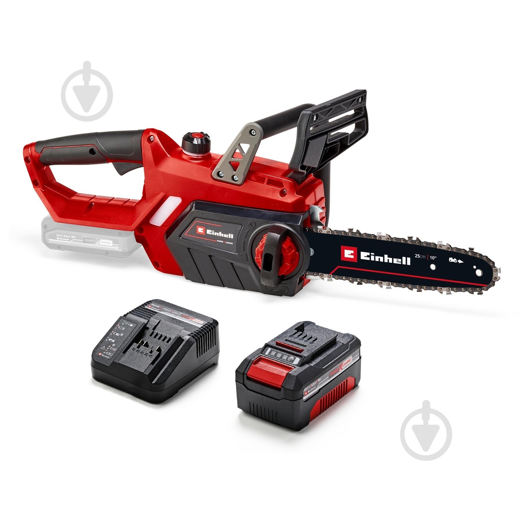 Акумуляторна ланцюгова пила Einhell PXC GE-LC 18/25 Li Kit 4 Ah 10111211 - фото 1