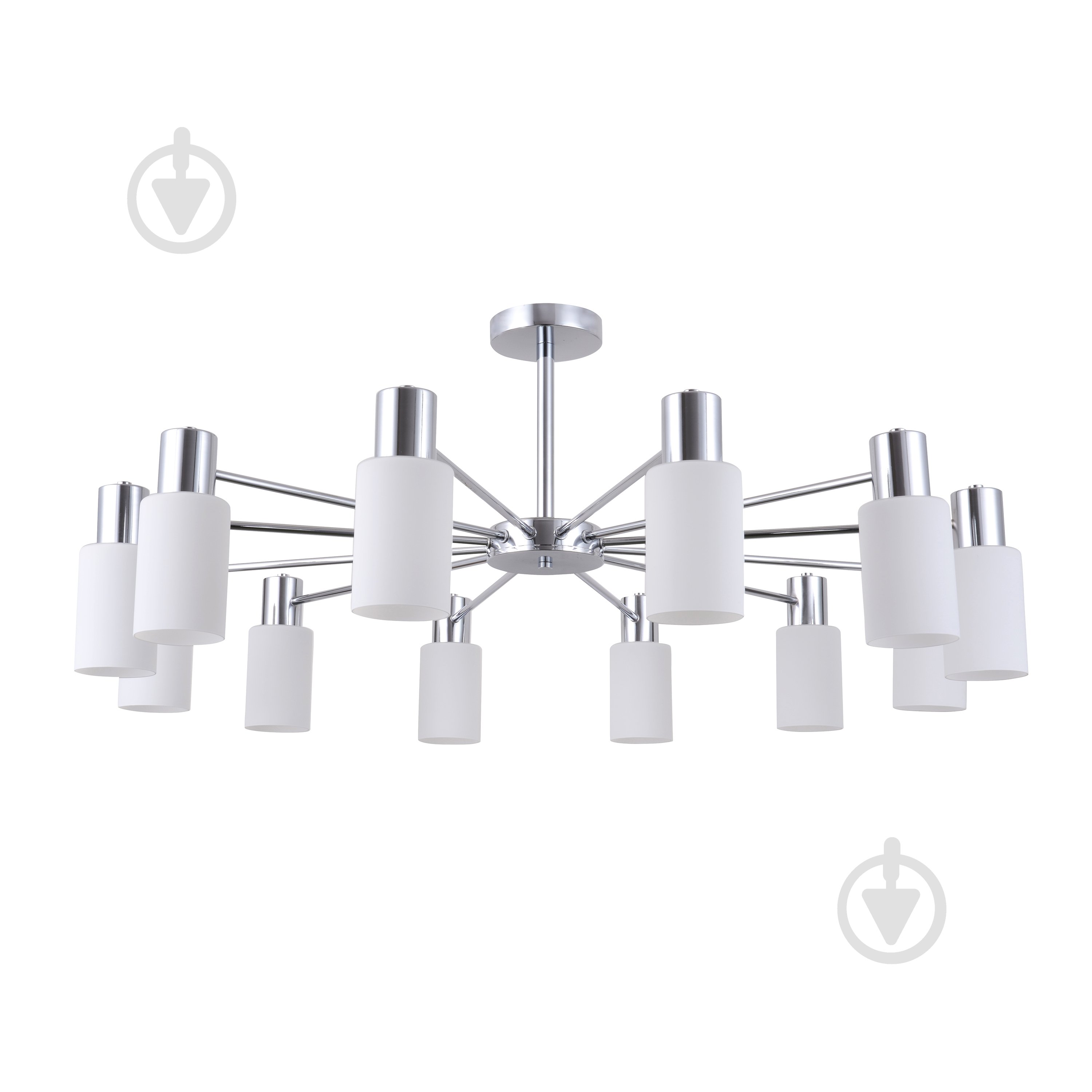 Люстра Miorro Estetica металл/стекло 12x40 Вт E14 хром 51-311-039 - фото 2