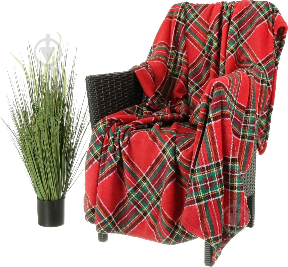 Плед Basic NY Red Squares 150x190 см в ассортименте La Nuit - фото 1