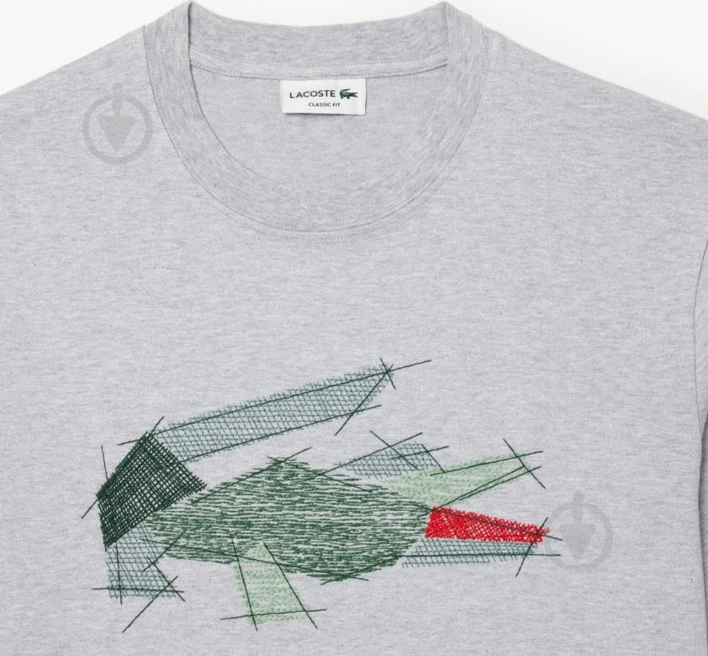 Футболка Lacoste TH3603-CCA р.р.4 серый - фото 2