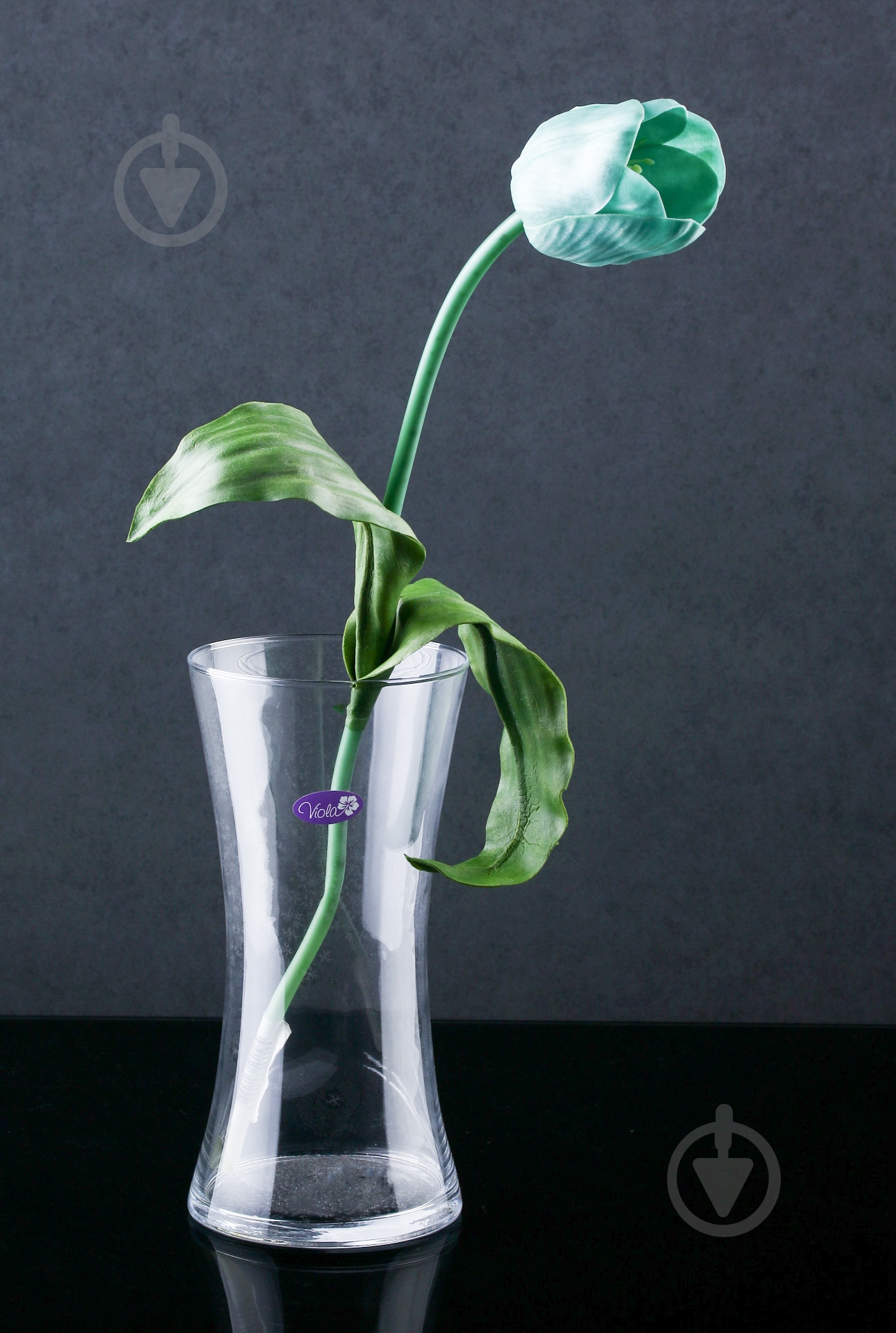 Ваза скляна Viola 31-108-048 25 см прозора - фото 2