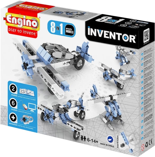 Конструктор Engino Inventor 8 в 1 Самолеты 0833 - фото 5 Конструктор Engino Inventor 8 в 1 Самолеты 0833 - фото 5