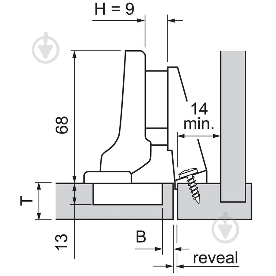 Петля внутрішня Blum 110° CLIP top BLUMOTION з доводчиком 71B3750 - фото 4 Петля внутрішня Blum 110° CLIP top BLUMOTION з доводчиком 71B3750 - фото 4